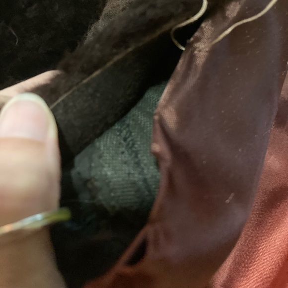 Vintage Genuine - Mouton Lamb Shearling Fur - Reddish Brown Cropped Coat - Picture 7 of 11